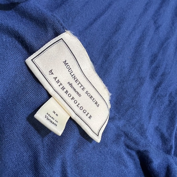 EUC. Moulinette Soeurs {Anthropologie} Blue Super Soft Maxi Dress + Pockets | XS - Picture 5 of 14